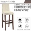 Durable Short Back Bar Chair Cover Jacquard Elastic Stretch Slipcovers Waterproof Dustproof Chair Protectors Household