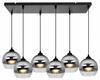ELEGANT HANGING LAMP, GLASS LAMP, CHROME LED