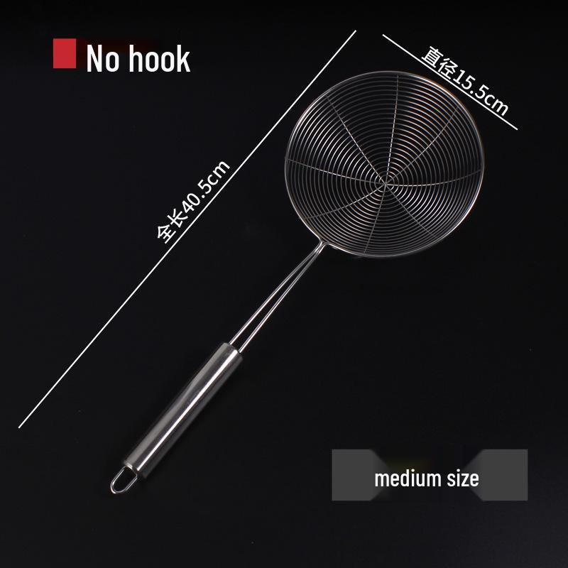Large Stainless Steel Mesh Skimmer for Frying and Dumpling Straining
