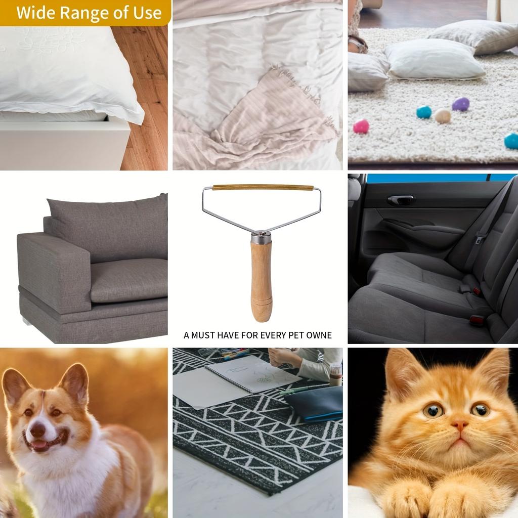 [Portable Pet Hair Remover] 1pc Portable Pet Hair Remover | Reusable Clothing Removal Brush Tool, Pile Remover Razor, Can Remove From Carpet, Coats