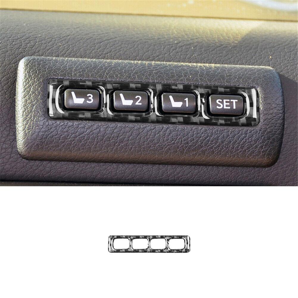 Carbon Fiber Interior Memory Seat Control Cover Trim For Lexus CT200h 2011-2017