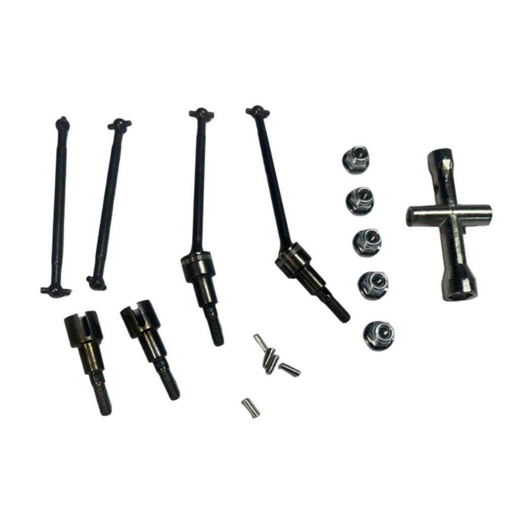 1:16 RC Front Rear Drive Shaft Modification Replace Easy to Install Sturdy Accessories for 16101 16102 16201 Hobby Car Truck