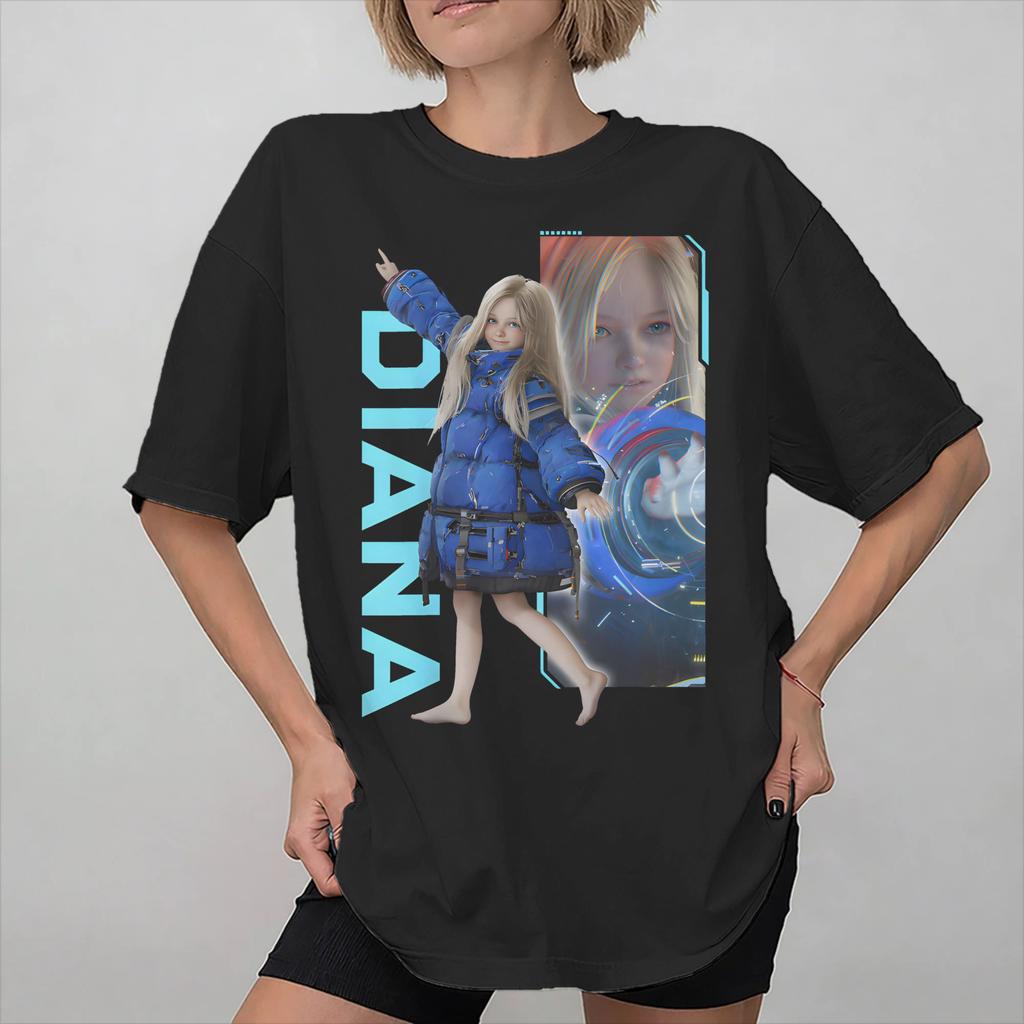 Pragmata Game 2026 Magliette Stampate Grafiche per Uomo e Donna Unisex 100% Cotone Maglietta Abbigliamento