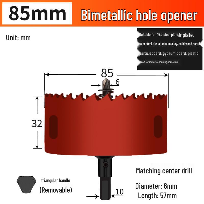 Bimetal Multifunctional Hole Saw for Wood, Gypsum, Metal & Plastic