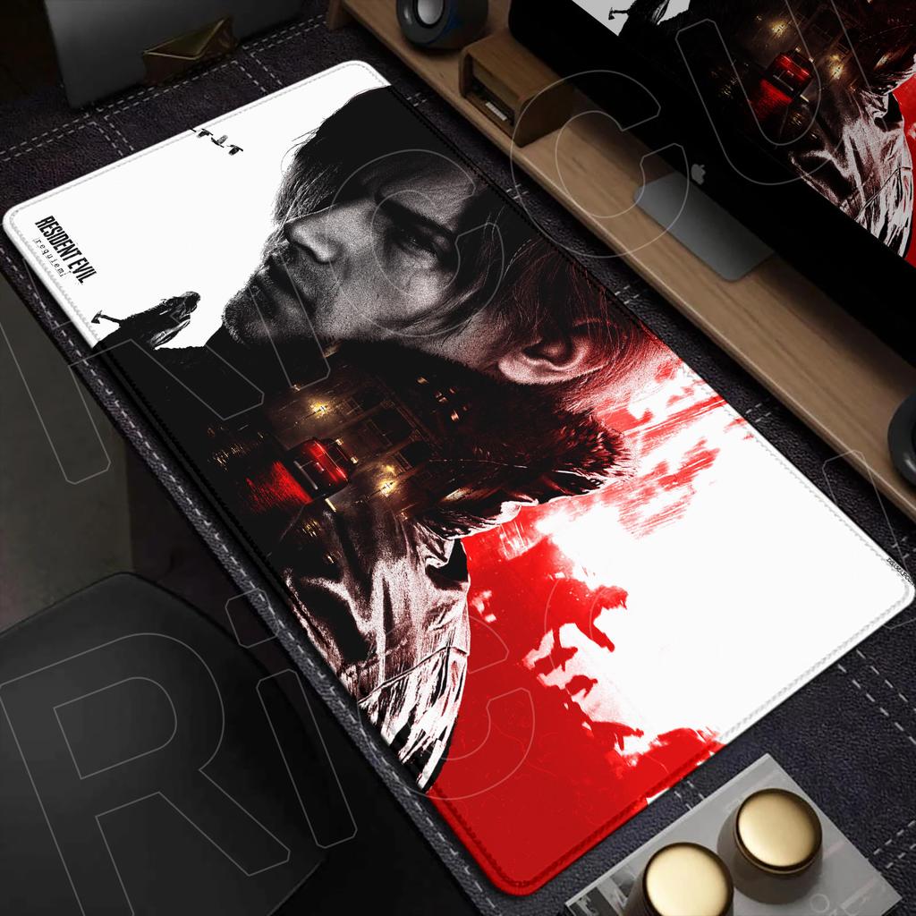 HD XXL Resident Evil Requiem Mouse Pad Expand Desk Mat Large Non-slip Anti-fray Keyboard Ergonomic Office Rubber PC Accessories