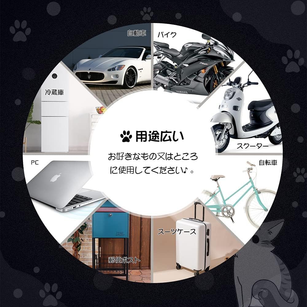 Futwod Aufkleber Katzenpfote Autoemblem 3D Metall Zubehör Auto Fahrrad Fahrrad Abzeichen Niedlich