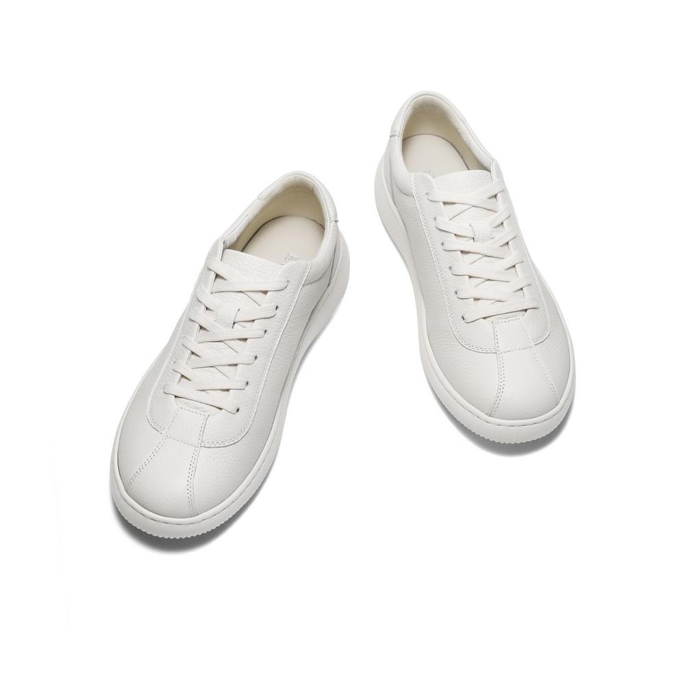 Belle Fashion Casual White Shoes Men's Leather Training Shoes