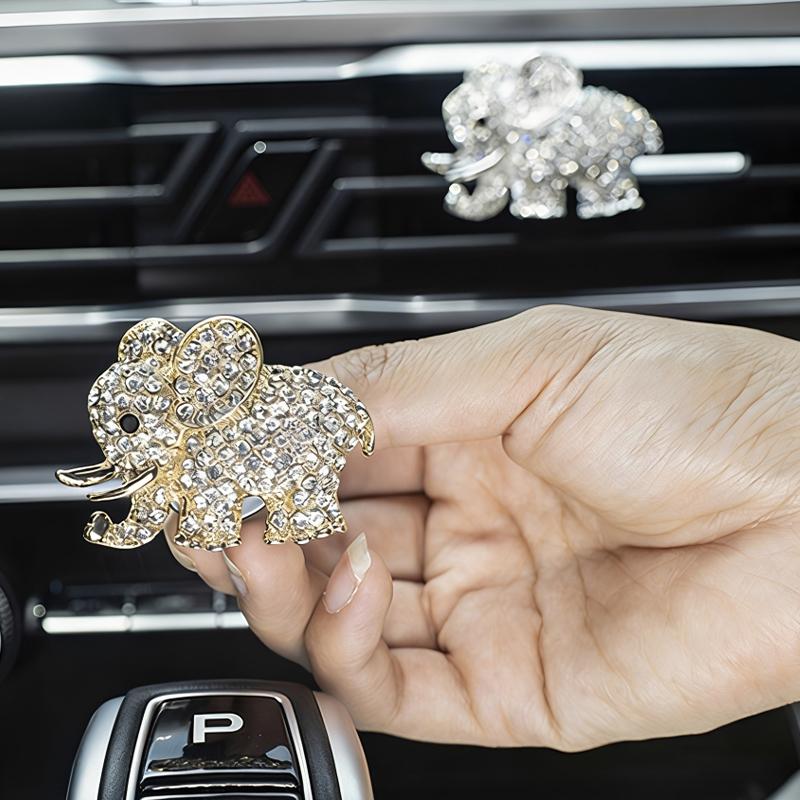 Cute Elephant Car Air Freshener Vent Clip For Air Conditioning Vents And Interior Decoration