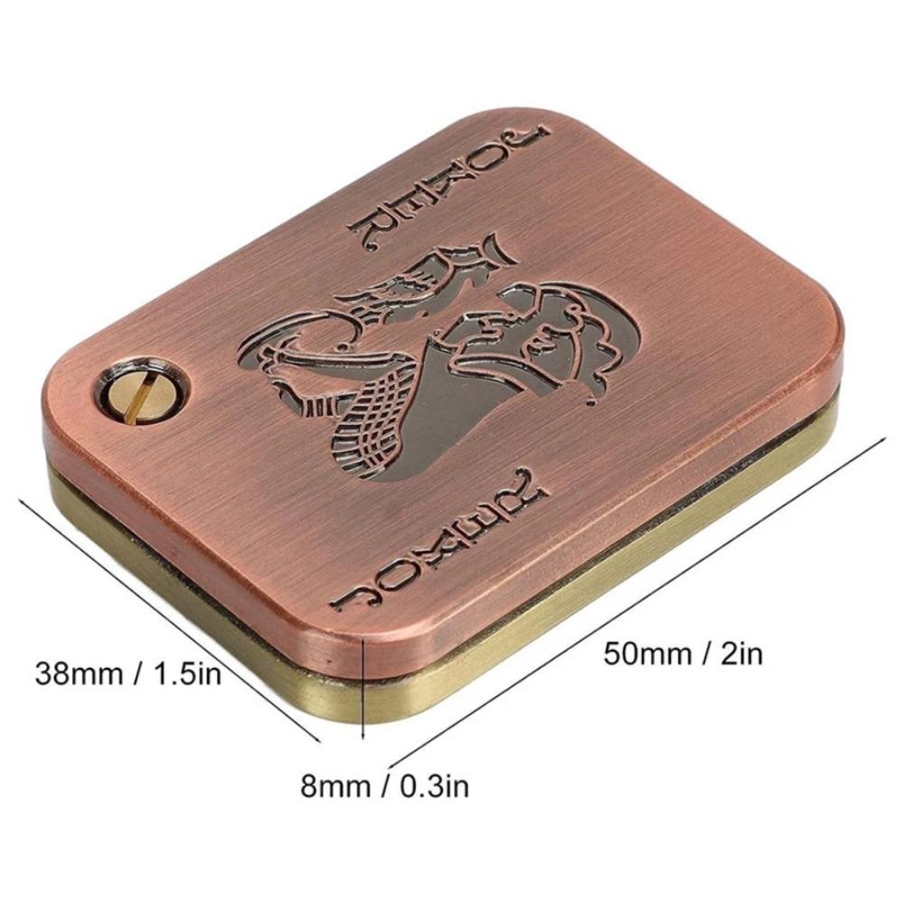 1Pc Fidget Toy Adult Mens Irritable Table Toy Edc Metal Fidget Slider Magnetic Poker Push Card Adult Irritable Toys Anxiety Diso