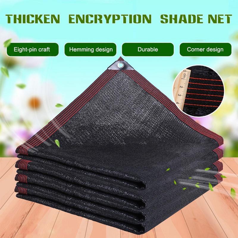Black 95 Anti-UV Sun Shade Net Gazebo Shelter Outdoor Pergola Canopy Sun Cover Agriculture Greenhouse Sunshade Net For Pool