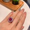 Jewelry Temperament Women'S Jewelry Retro Ring Colorful Treasure, Love Ring 10 * 10