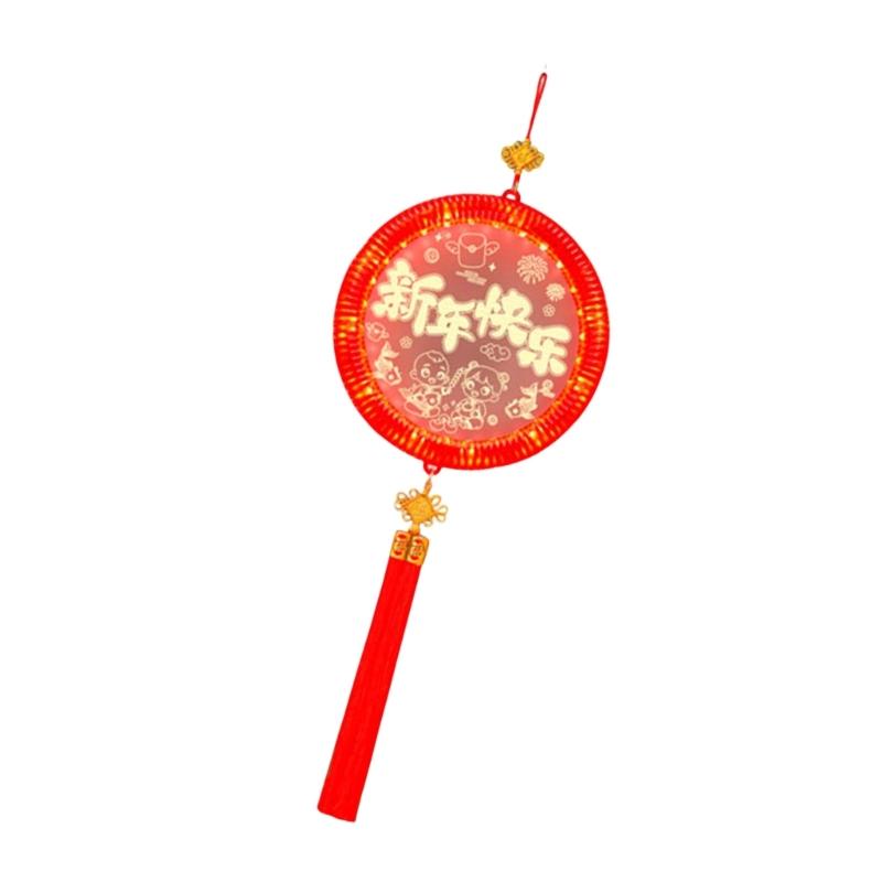 Decorative Holiday Hanging Ornament Glowing Pendant With Low Heat Lighting and Simple Installation for Parties