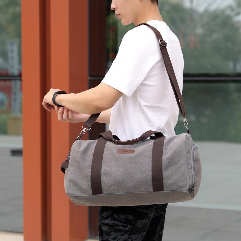 Bolso de hombro al aire libre viaje de viaje Duffel bolso hombres lona bolso  viaje bolsa de almacenamiento comprar a buen precio — entrega gratuita,  reseñas reales con fotos — Joom