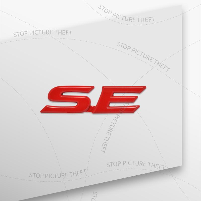 1Pcs 3D Metal SE Logo Emblem Badge Car Rear Tail Bumper Trunk Sticker For Toyota Sienna Corolla Camry Rav4 Highlander Yaris
