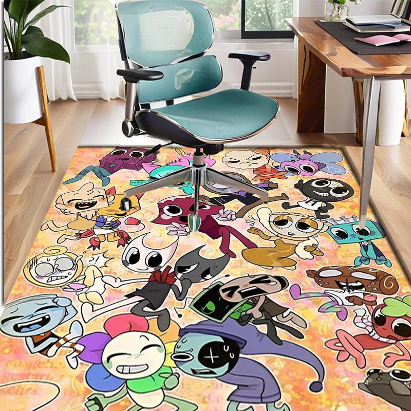 Dandy's World Pattern Rug, Indoor/Outdoor Mat, for Picnic, Gameroom, Bedroom, Office, Living Room, Home Decor Carpet, Birthday Gift