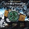 POEDAGAR Business Herren Armbanduhr Wasserdicht Leuchtend Datum Chronograph Sport Mann Uhr Leder Quarz Mode Herrenuhren Reloj