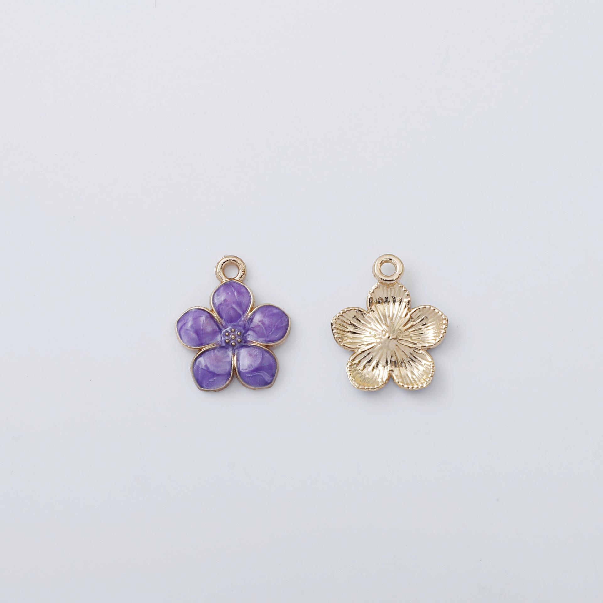 Korean-Style DIY Cherry Blossom Pendant Earrings & Keychain Accessories