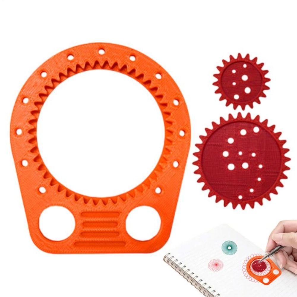 Multifunctional Geometric Ruler Set 3D Printed Spiral Drawing Ruler  Sketch Drafting