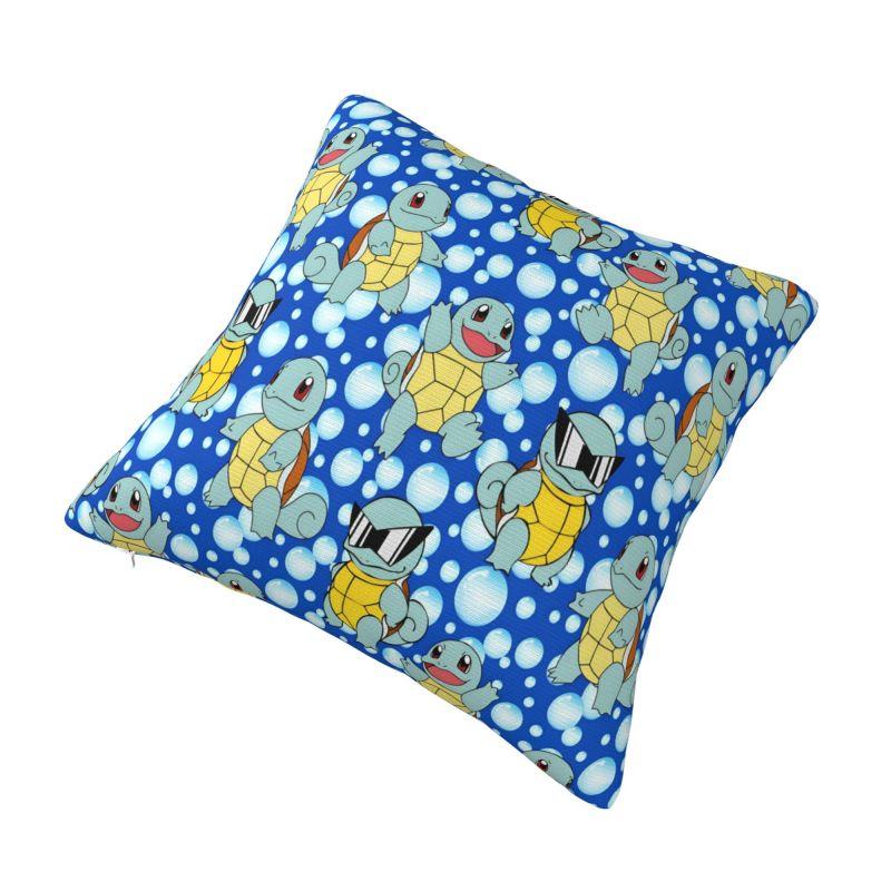 Custom Squirtles Anime Pillowcase Play Game Modern Cushion Cover Velvet Pillowcase