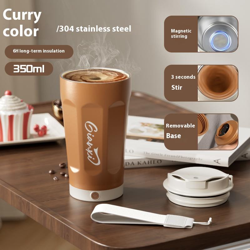 GIANXI Красная 350 мл Термобутылка из нержавеющей стали для дома и кухни Термобутылка для воды Портативная Электрическая Термокружка для смешивания кофе 350ML