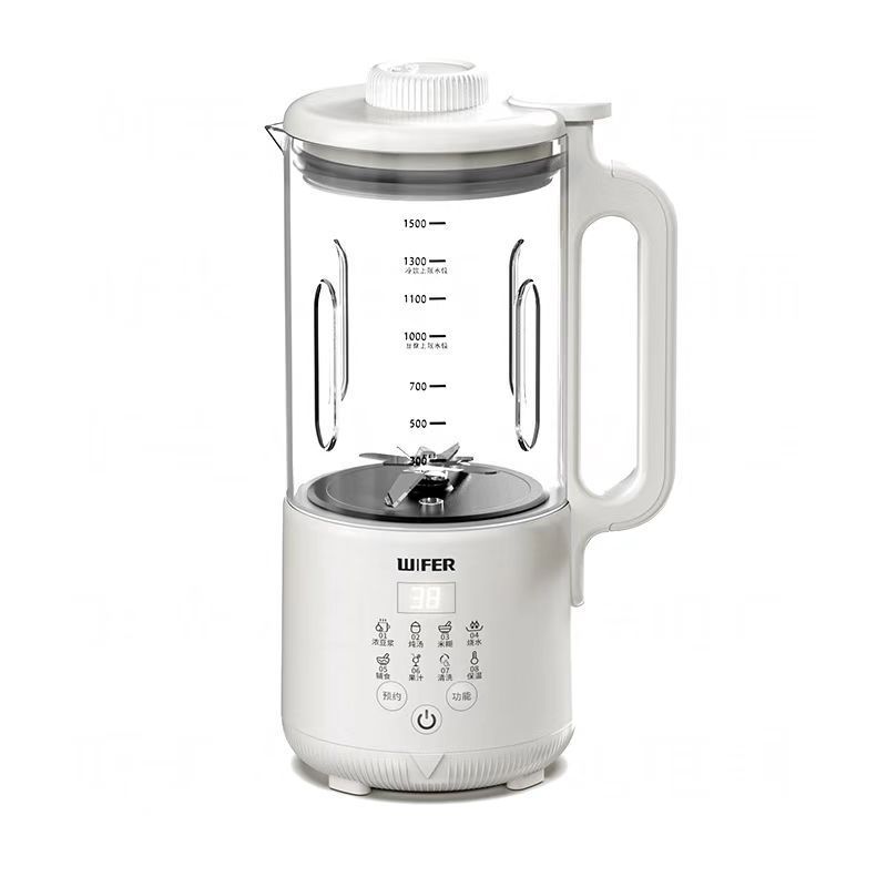 Intelligent Electric Blender 1500ML large Capacity Soybean Milk Machine Touch Screen Control Multi-function Cooking Machine