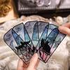 3pcs Black Cat Theme Bookmarks for Books PET Transparent Moon Star Page Marker Holder Unique Reading A7672