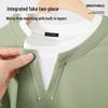 Mark Fairwhale Men's Waffle Knit V-Neck Layered Look T-Shirt