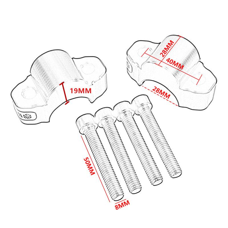 28mm Handlebar Riser Up Bracket Rise Mount Kit For Yamaha Tenere 700 T7 XTZ700 XTZ690 2019 2020 2021 2022 2023