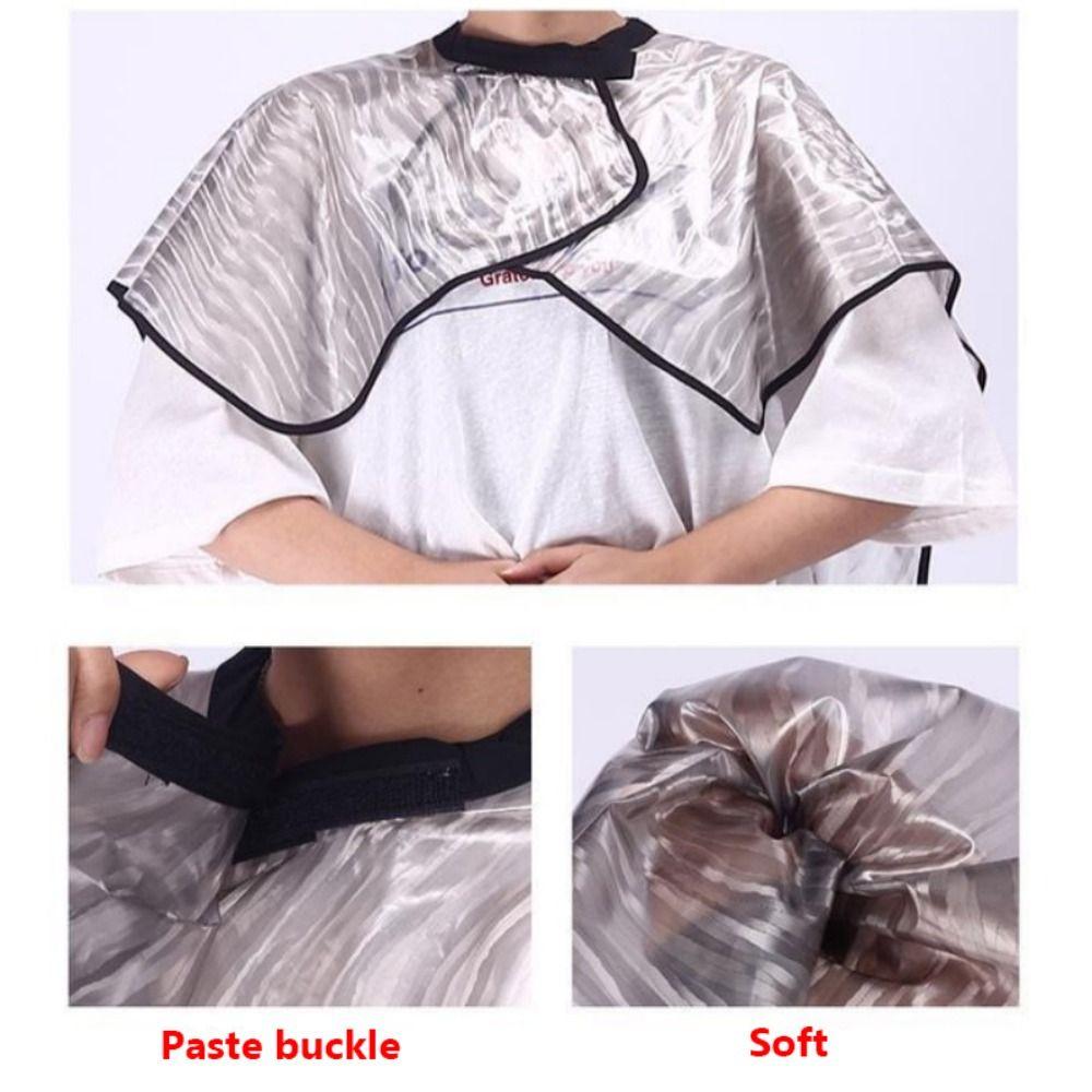 Practical Waterproof Hair Salon Shawl Reusable Adjustable Haircut Cape Hairdressing Accessory Perm Baking Oil Cape Dyeing Hair