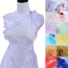 100X150cm Organza Mesh Fabric Colorful Lightweight Sheer Organza Fabric Glossy Smooth Tulle Gauze Fabric