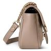 Gucci GG Marmont Spring Clip Flap Quilted V Leather Mini Shoulder Bag Women Shoulder Bag Gray-Brown 446744-AAER0-1523