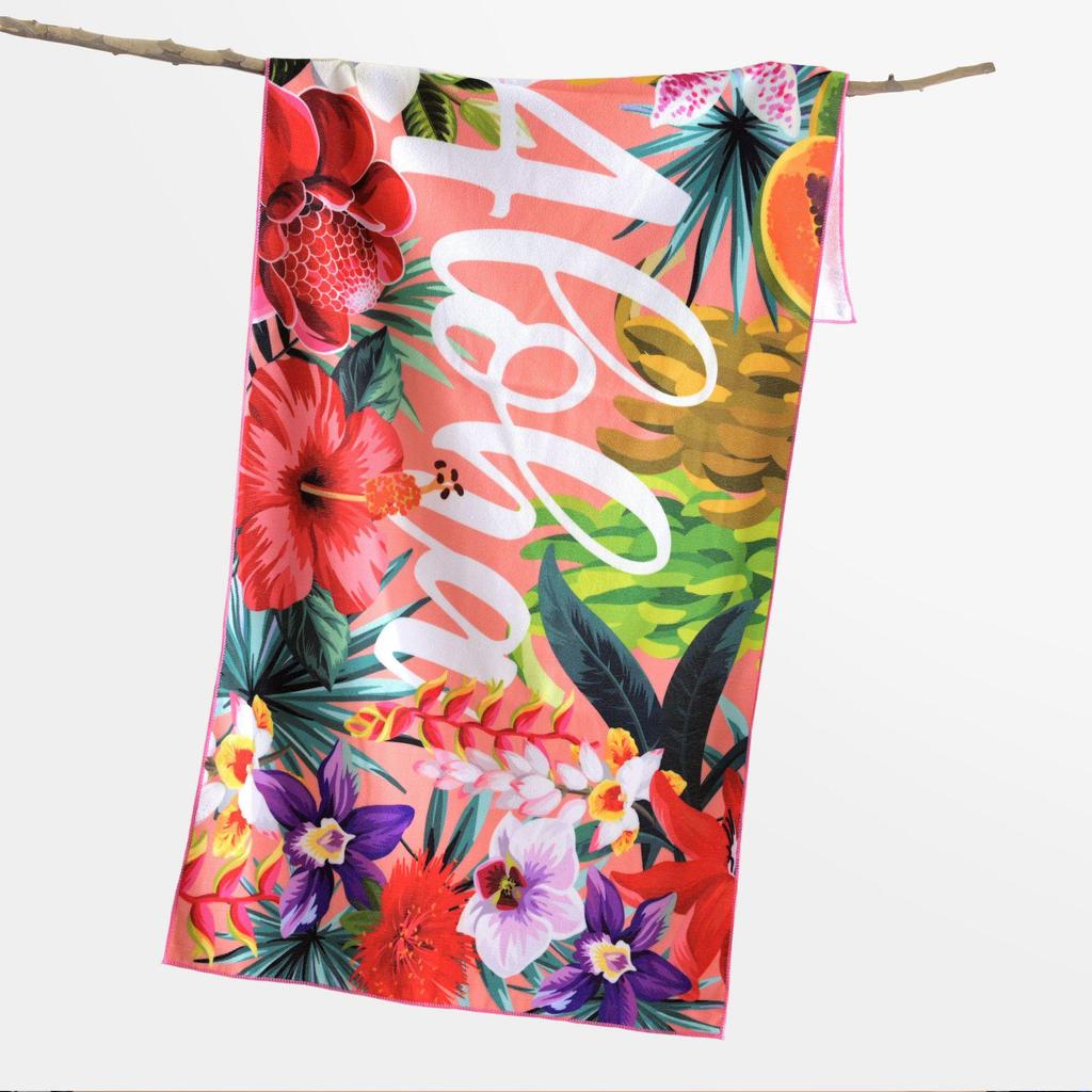 Superfine Fiber Extra-Large Absorbent Beach Towel with Reactive Printing