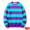 Retro Gestreifte Gedruckte Lässige Weiche Warme Übergroße Pullover Herbstmode Langarm Bequem Vielseitig Freizeit Herren Damen Pullover
