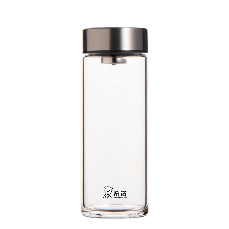HEENOOR Single-Layer Borosilicate Glass Water Bottle