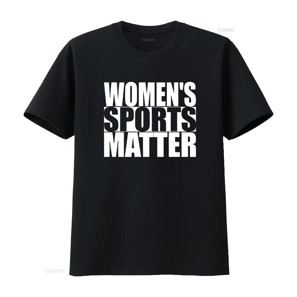 WOMEN S SPORTS MATTER TITLE IX 9 T Shirt Black 3XL vintage Washed Soft Stylish graphic fashion streetwear homme Comfortable