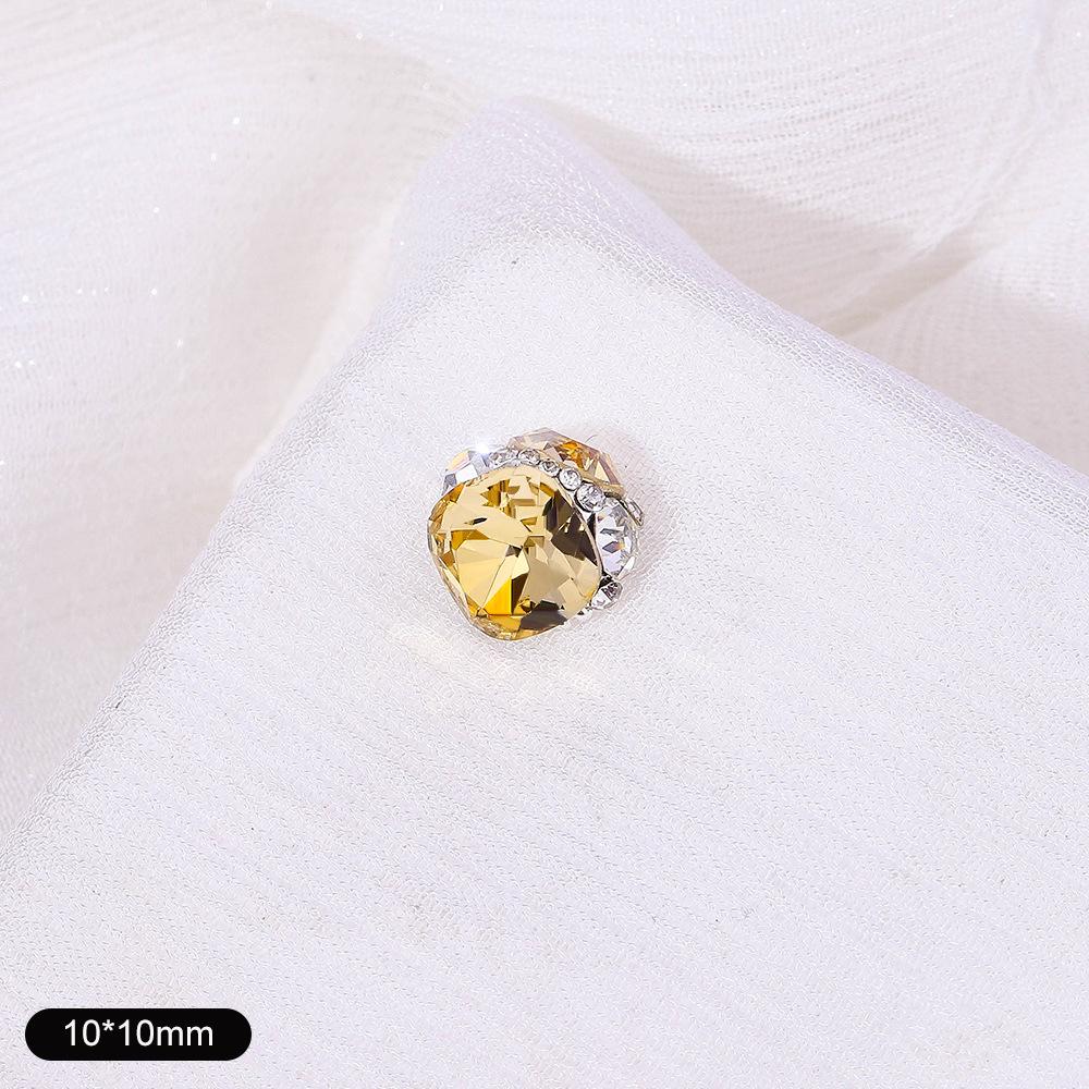 Nail Art Jewelry High-Quality Fat Square Handmade Stacking Diamond Finished Diamond Nail Art Diamond Jewelry K9 Crystal Nail Art Diamond