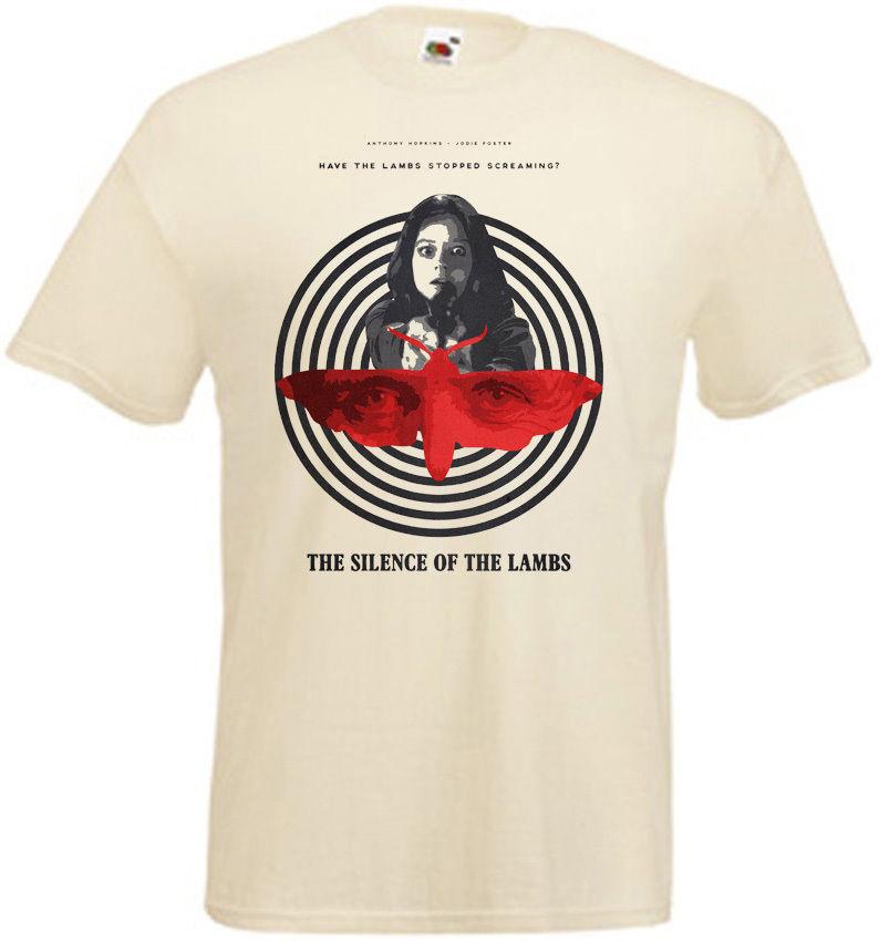 The Silence Of The Lambs v.2 Movie Poster T-shirt natural all sizes S5XL L