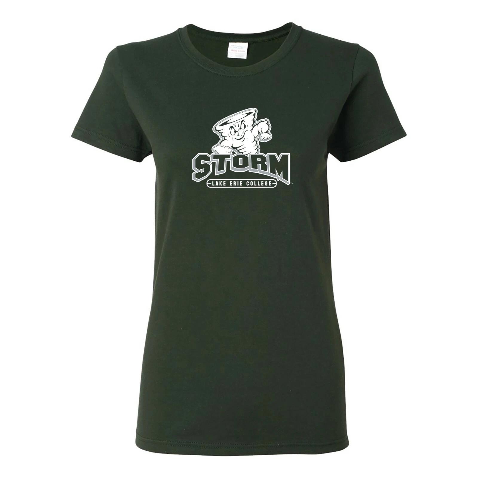 Lake Erie Storms Primary Logo Women s T Shirt - Forest M