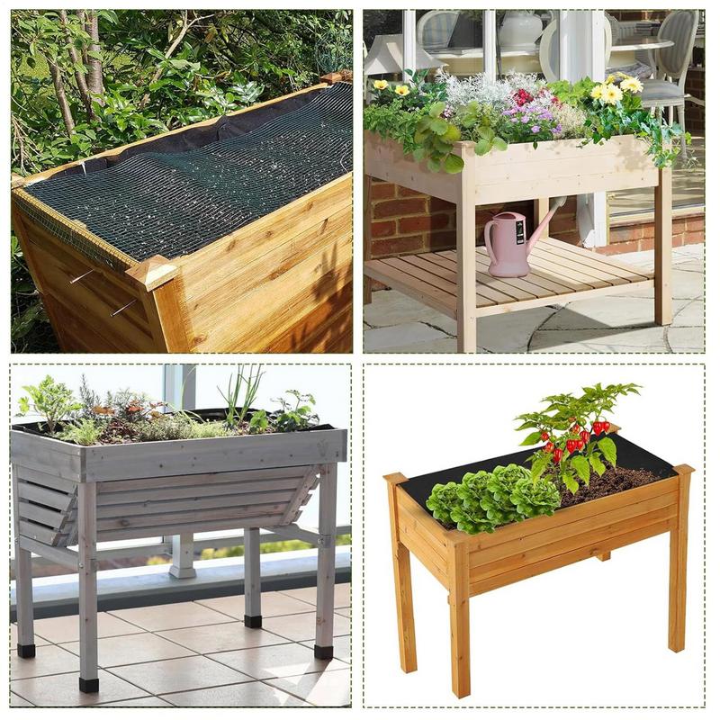 Tessuto Telo Paesaggistico Telo Pacciamatura per Grandi Ortaggi Traspirante Riciclabile Impermeabile Rivestimento Fioriera Accessori per Giardinaggio