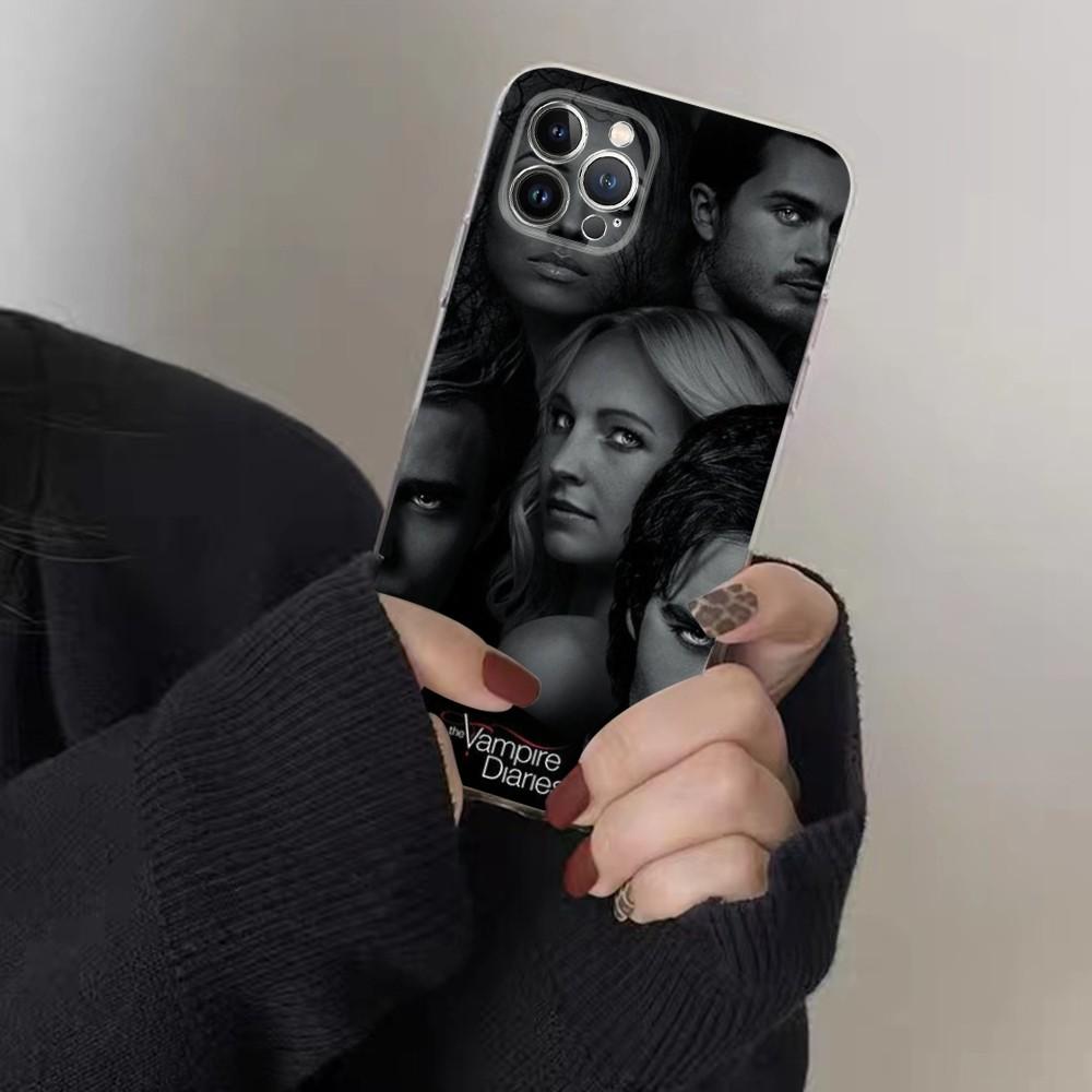 

American Movie The Vampire Diaries Phone Case For IPhone 16 15 8 7 6 6S Plus X SE XR XS 14 11 12 13 Mini Pro Max Mobile Case iPhone 12