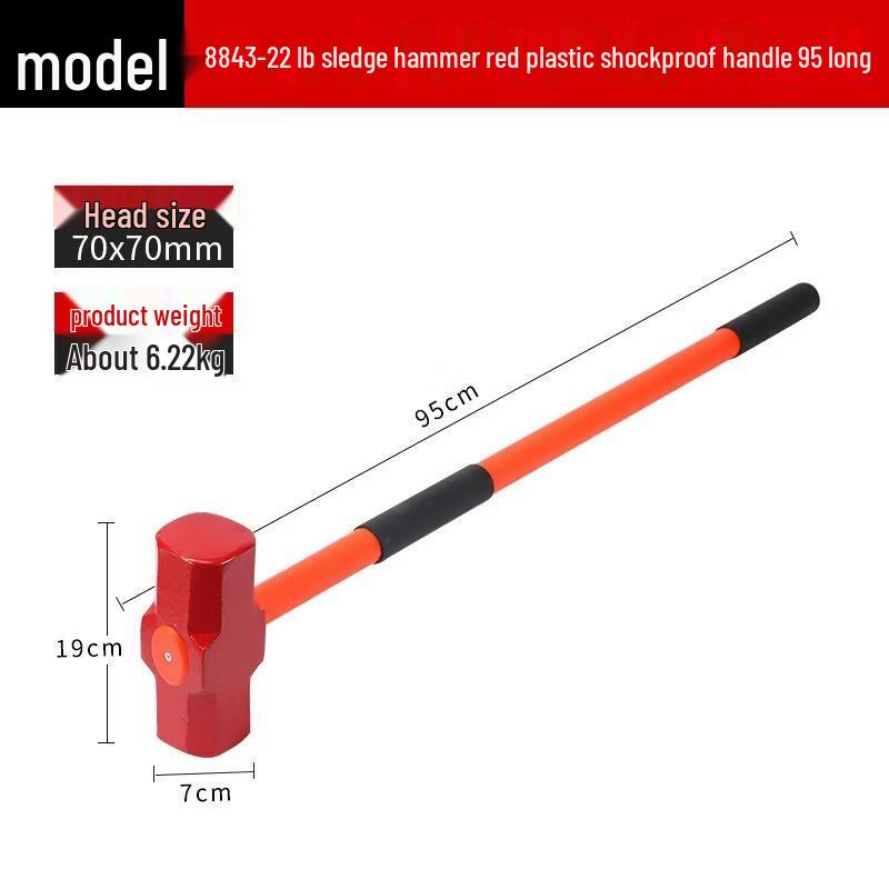 22lb One-Piece Octagonal Demolition Sledgehammer