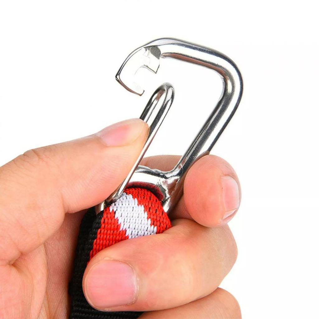 Scuba Lanyard Clip with Webbing Strap Quick Release Buckle Nylon Scuba Diving Lanyard Strap AntiLost Lanyard Strap