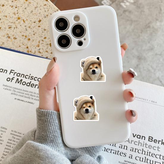 100 stk Søte Hund Meme Klistremerker for Journalføring Bærbar PC Scrapbook Vannflaske Skateboard Vanntett PVC Hundeklistremerker for Barn Tenåringer Jenter Gutter