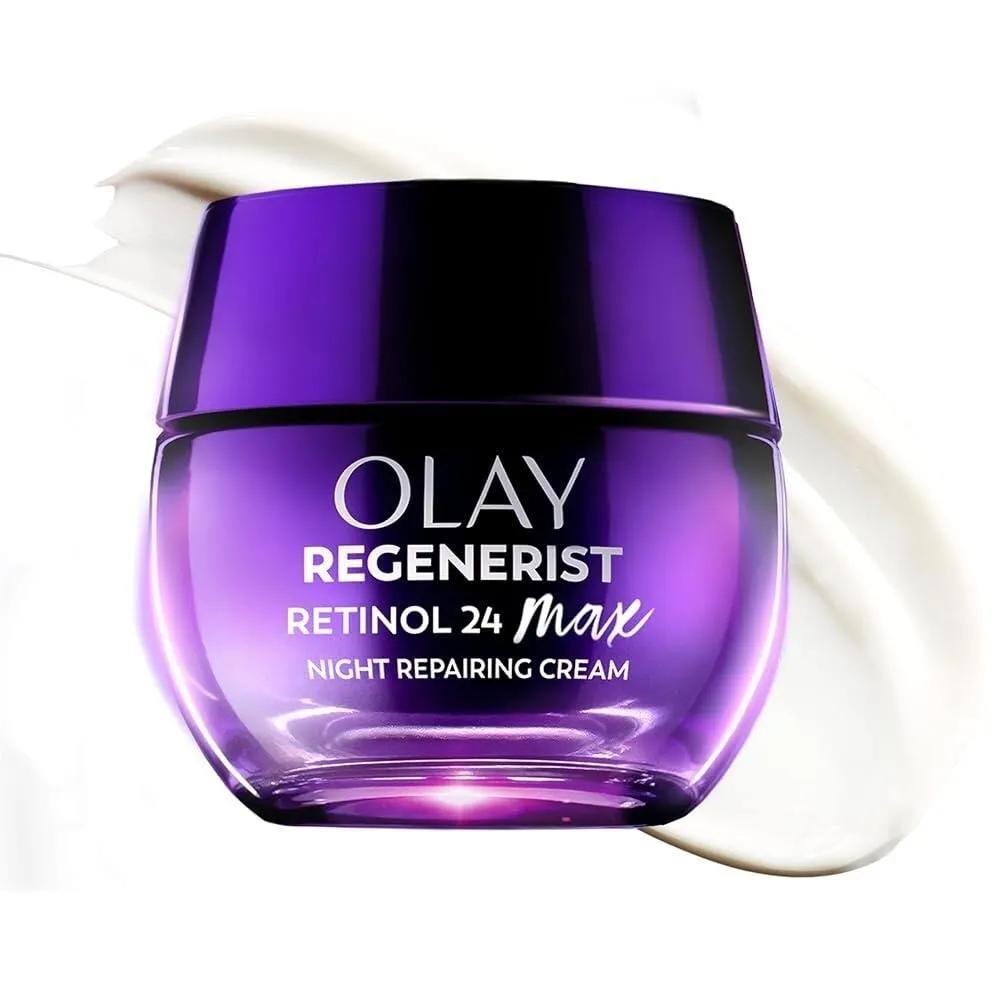 

Olay Regenerist Retinol 24 Max Moisturizer, Retinol 24 Max Night Face Cream, Fragrance-free, 48.2g 1.7oz + Whip Face
