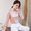 Treaman Elegant Satin Long-Sleeve Blouse KY673