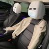 Universal Car Headrest Cover Funny Car Seat Face Mask Ski Mask Wrap Protection Vehicle Front Head Rest Protectors Accessories
