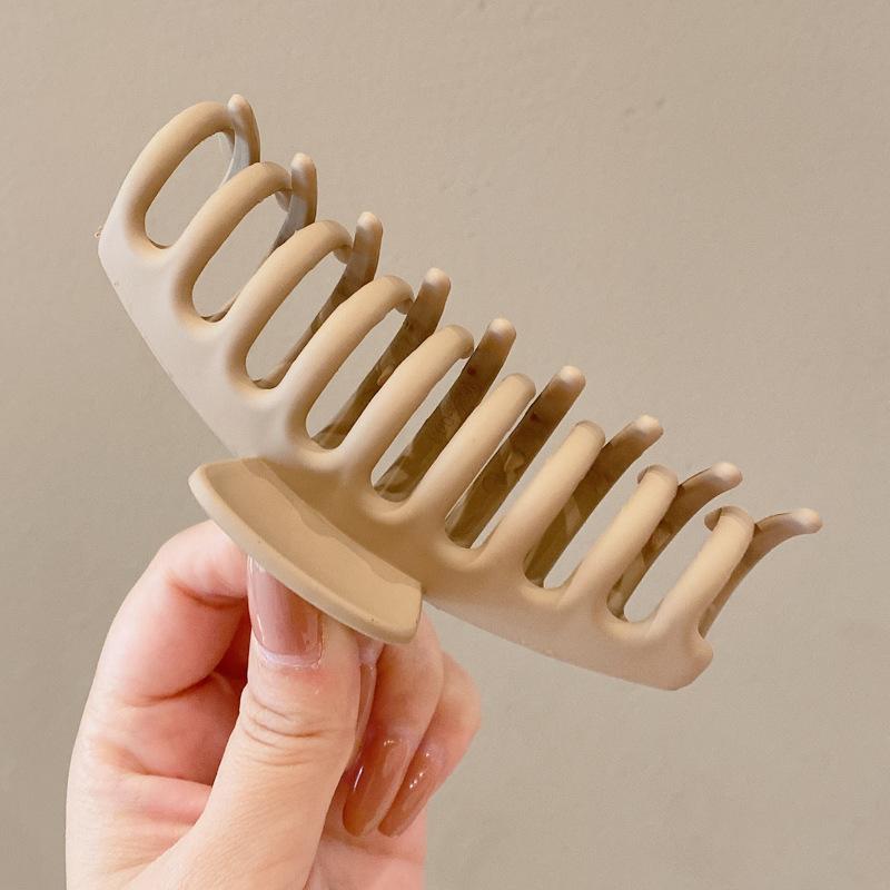 Nuove pinze per capelli a chela eleganti da donna Bianco Caffè Plastica Grande Pinza per capelli Copricapo Coreano Ragazze Pinze per capelli a chela di granchio Accessori per capelli alla moda