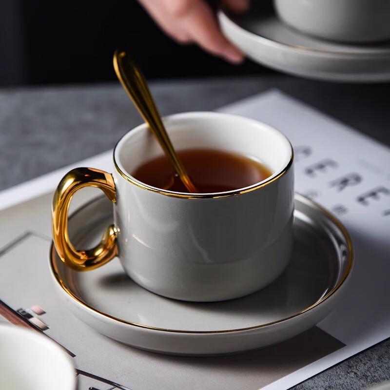European Style Luxury Ceramic Coffee Cup Set