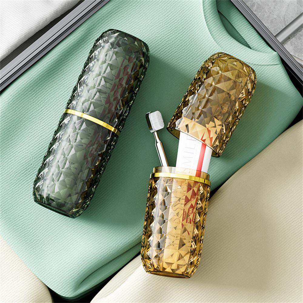 Practical Toothbrush Cup Luxurious Toothpaste Storage Case Box For Outdoor Travel Camping Creative Bathroom Toothpaste Holder