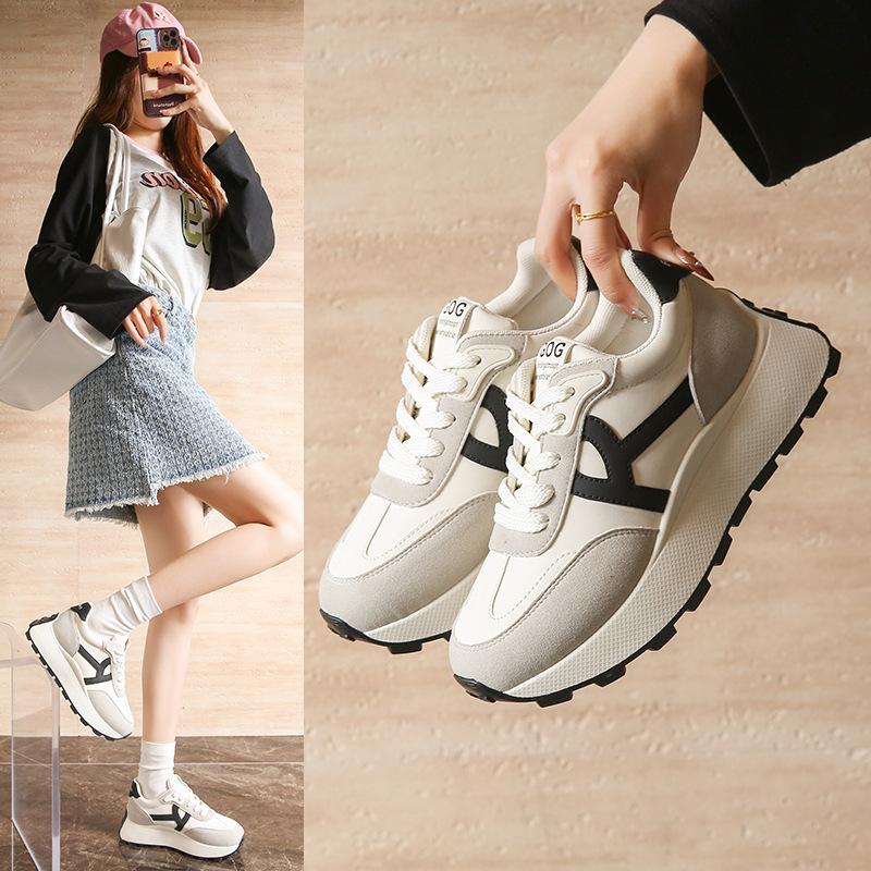 

Platform-soled dad shoes women s 2025 spring new versatile lightweight casual student sports shoes soft-soled Forrest Gump shoes 35